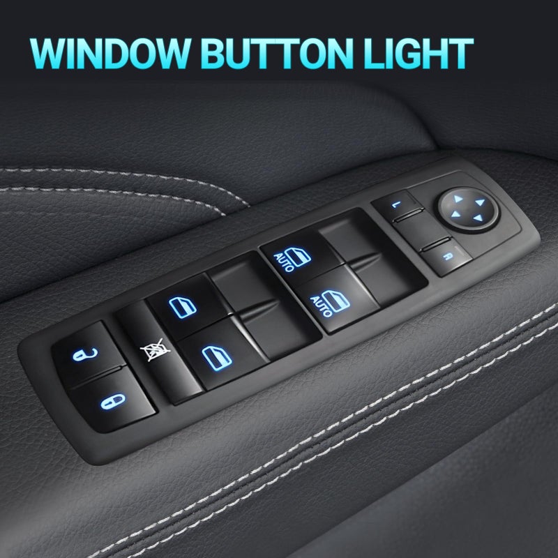 Yikesai Driver Side Power Master Window Switch - Compatible with 2015-2017 Chrysler 200, 2011-2020 Chrysler 300, 2011-2019 Dodge Charger, 2016-2022 Ram 1500 2500 3500, 2011-2021 Jeep Grand Cherokee 68231805AA - Image 5